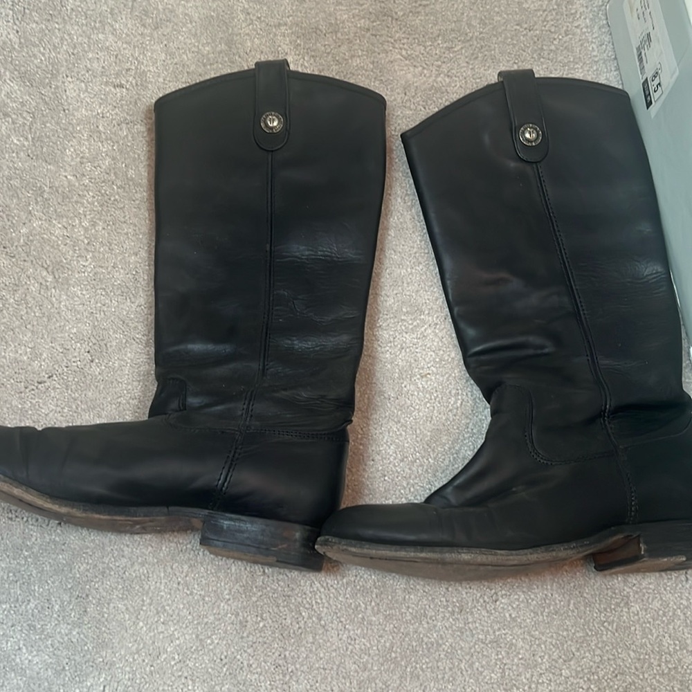 Frye Melissa button boots - size 8.5 black